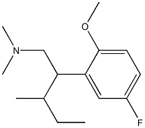 5-Fluoro-2-methoxy-N,N-dimethyl-β-(1-methylpropyl)benzeneethanamine 结构式