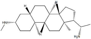 (20S)-3β-(Methylamino)-5α-pregnan-20-amine 结构式