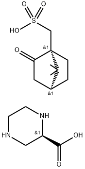 (R)-哌嗪-2-甲酸 2L-CSA 结构式