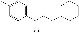 α-(4-Methylphenyl)-1-piperidine-1-propanol 结构式