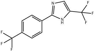 1H-IMidazole, 5-(trifluoroMethyl)-2-[4-(trifluoroMethyl)phenyl]- 结构式