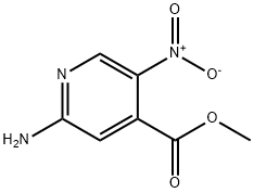 2-氨基-5-硝基异烟酸甲酯 结构式