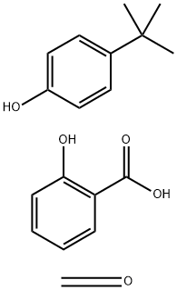 Benzoic acid, 2-hydroxy-, polymer with 4-(1,1-dimethylethyl)phenol and formaldehyde 结构式