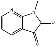 1H-Pyrrolo[2,3-b]pyridine-2,3-dione,1-methyl-(9CI) 结构式