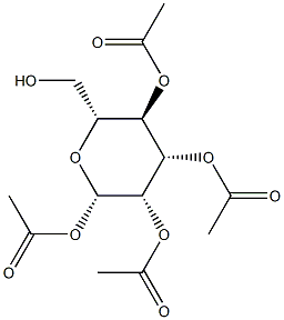 β-D-Mannopyranose 1,2,3,4-tetraacetate 结构式