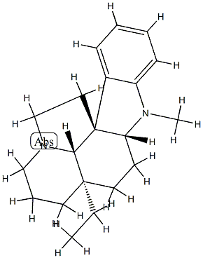 (19α)-1-Methylaspidospermidine 结构式