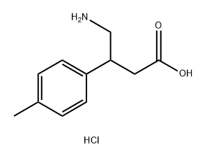 Benzenepropanoic acid, b-(aminomethyl)-4-methyl-,hydrochloride (1:1) 结构式