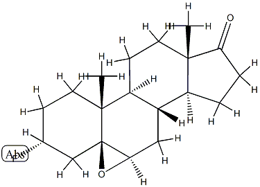 5,6β-Epoxy-3α-fluoro-5β-androstan-17-one 结构式
