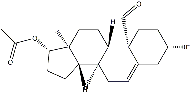 3β-Fluoro-19-oxoandrost-5-en-17β-ol acetate 结构式