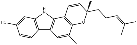 羟基马汉九里香碱 结构式