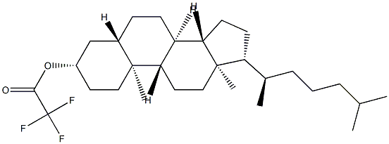 5α-Cholestan-3β-ol trifluoroacetate 结构式