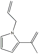 1H-Pyrrole,2-(1-methylethenyl)-1-(2-propenyl)-(9CI) 结构式