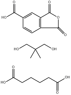 己二酸/新戊二醇/偏苯三酸酐共聚物 结构式