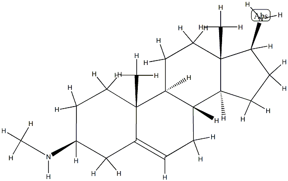 N-Methylandrost-5-ene-3β,17β-diamine 结构式