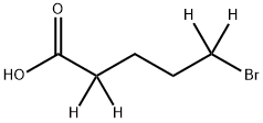 5-溴戊酸-2,2,5,5-D4 结构式