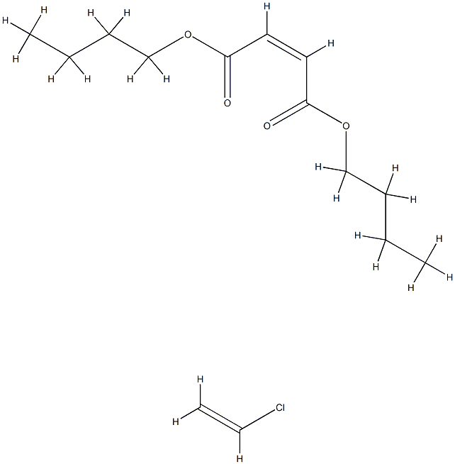 顺丁烯二酸二丁酯与氯乙烯的聚合物 结构式