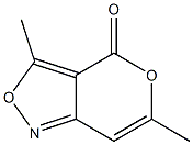 4H-Pyrano[4,3-c]isoxazol-4-one,3,6-dimethyl-(8CI) 结构式