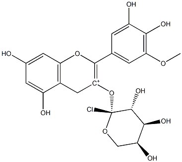 矮牵牛素阿拉伯糖苷 结构式