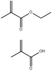2-Propenoic acid, 2-methyl-, polymer with ethyl 2-methyl-2-propenoate 结构式