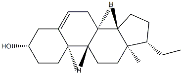 孕甾-5-烯-3-醇 结构式