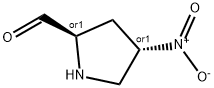 2-Pyrrolidinecarboxaldehyde, 4-nitro-, (2R,4S)-rel- (9CI) 结构式
