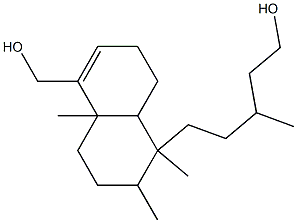 1,2,3,4,4a,7,8,8a-Octahydro-5-(hydroxymethyl)-γ,1,2,4a-tetramethyl-1-naphthalene-1-pentanol 结构式