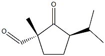 Cyclopentanecarboxaldehyde, 1-methyl-3-(1-methylethyl)-2-oxo-, (1R,3R)-rel- (9CI) 结构式