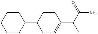 alpha-(Cyclohexyl-4 cyclohexen-1 yl) propionamide [French] 结构式