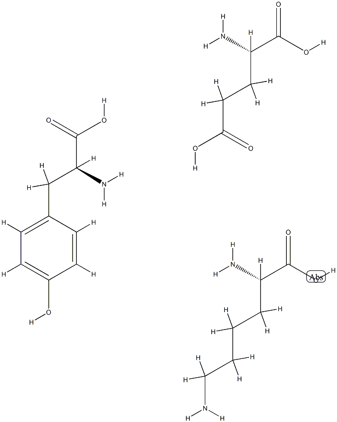 glutamic acid-lysine-tyrosine terpolymer 结构式