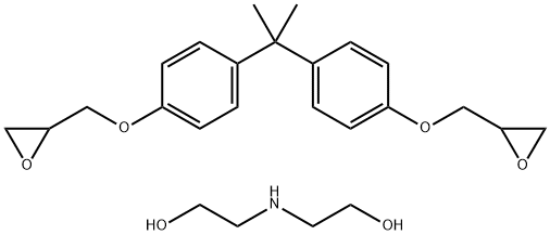 Ethanol, 2,2'-iminobis-, polymer with 2,2'-[(1-methylethylidene) bis(4,1-phenyleneoxymethylene)]bis[oxirane] 结构式