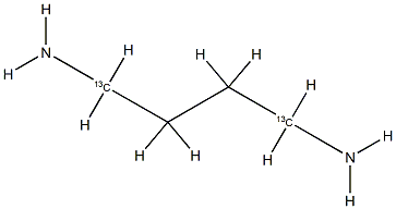 腐胺-1,4-13C2 结构式