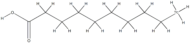 羊蜡酸-10-13C 结构式