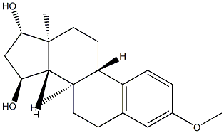3-Methoxyestra-1,3,5(10)-triene-15α,17β-diol 结构式