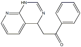 α-[3,4-Dihydropyrido[2,3-d]pyrimidin-4-yl]acetophenone 结构式