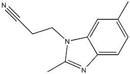 1-Benzimidazolepropionitrile,2,6-dimethyl-(8CI) 结构式