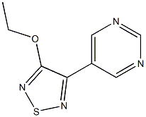 Pyrimidine,5-(4-ethoxy-1,2,5-thiadiazol-3-yl)-(9CI) 结构式
