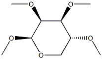 Methyl 2-O,3-O,4-O-trimethyl-β-D-lyxopyranoside 结构式