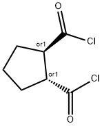 1,2-Cyclopentanedicarbonyldichloride,(1R,2R)-rel-(9CI) 结构式