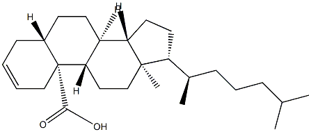 5α-Cholest-2-en-19-oic acid 结构式