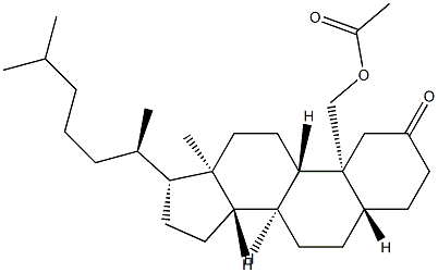 19-Acetyloxy-5α-cholestan-2-one 结构式