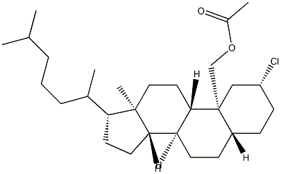 2α-Chloro-5α-cholestan-19-ol acetate 结构式