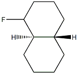 Naphthalene, 1-fluorodecahydro-, (4aR,8aS)-rel- (9CI) 结构式