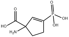 2-Cyclopentene-1-carboxylicacid,1-amino-3-phosphono-(9CI) 结构式