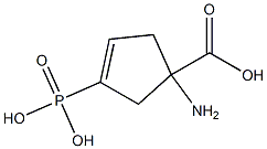 3-Cyclopentene-1-carboxylicacid,1-amino-3-phosphono-(9CI) 结构式