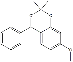 1,3-Benzodioxan,7-methoxy-2,2-dimethyl-4-phenyl-(8CI) 结构式