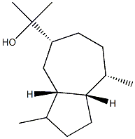 (3aS,3aα,8aα)-Decahydro-1,4β-dimethyl-7β-(1-hydroxy-1-methylethyl)azulene 结构式