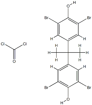 光气与2,2',6,6'-四溴双酚A的聚合物 结构式