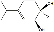 3-Cyclohexene-1,2-diol,1-methyl-4-(1-methylethyl)-,(1R,2S)-rel-(-)-(9CI) 结构式