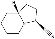 3-Indolizinecarbonitrile,octahydro-,(3R,8aS)-rel-(9CI) 结构式