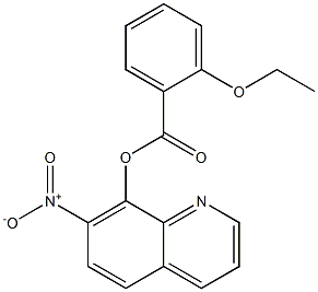 7-Nitro-8-quinolinyl=o-ethoxybenzoate 结构式